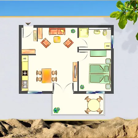 Strandblick 1 * 于克里茨